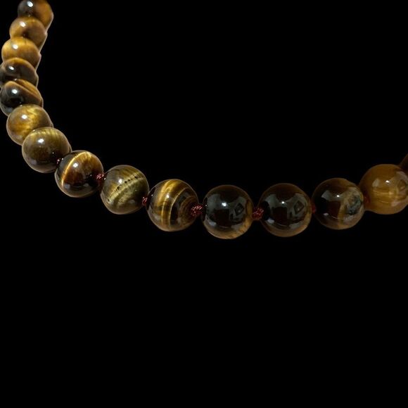 Tigers Eye Necklace Earring Set - Picture 3 of 8
